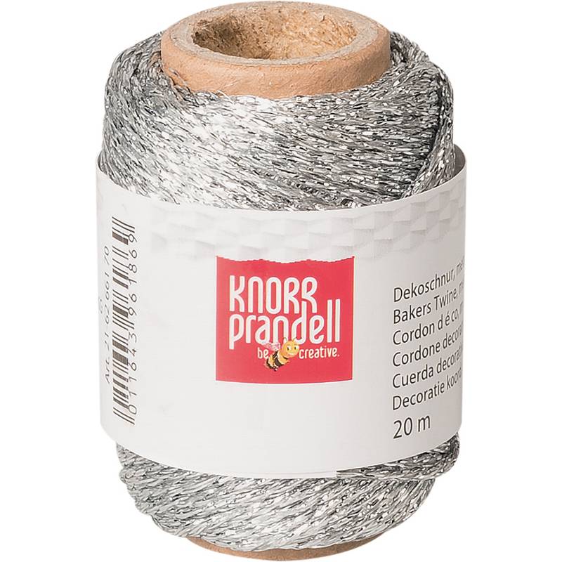 Dekoschnur Metallic 1,5mmx20m silber-0