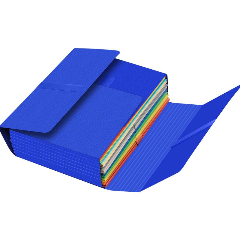 Oxford Dokumentenmappe JUMBO, mit Klettverschluss, blau-0