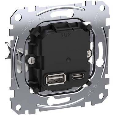 Merten  Einsatz USB-Steckdose System M  MEG4366-0120 1 St.