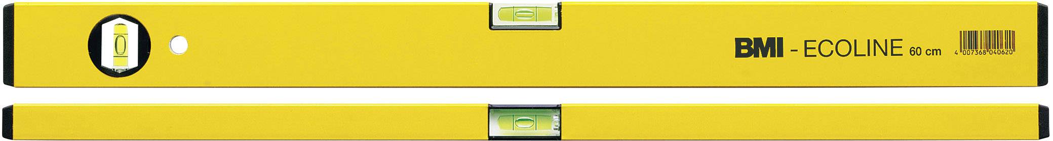 BMI Ecoline 689080Pgelb-CON Metalen waterpas 80 cm 1 mm/m afbeelding