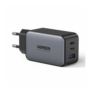 Ugreen USB-A+2xUSB-C 65W GaN Tech Fast Wall Charger EU Black