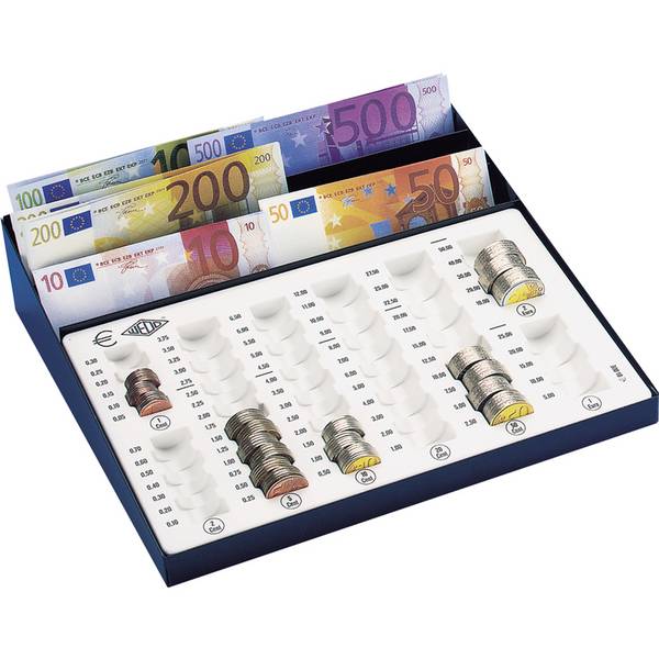 WEDO Geldzähl Einsatz lgrau, 262x160x30mm für Europa