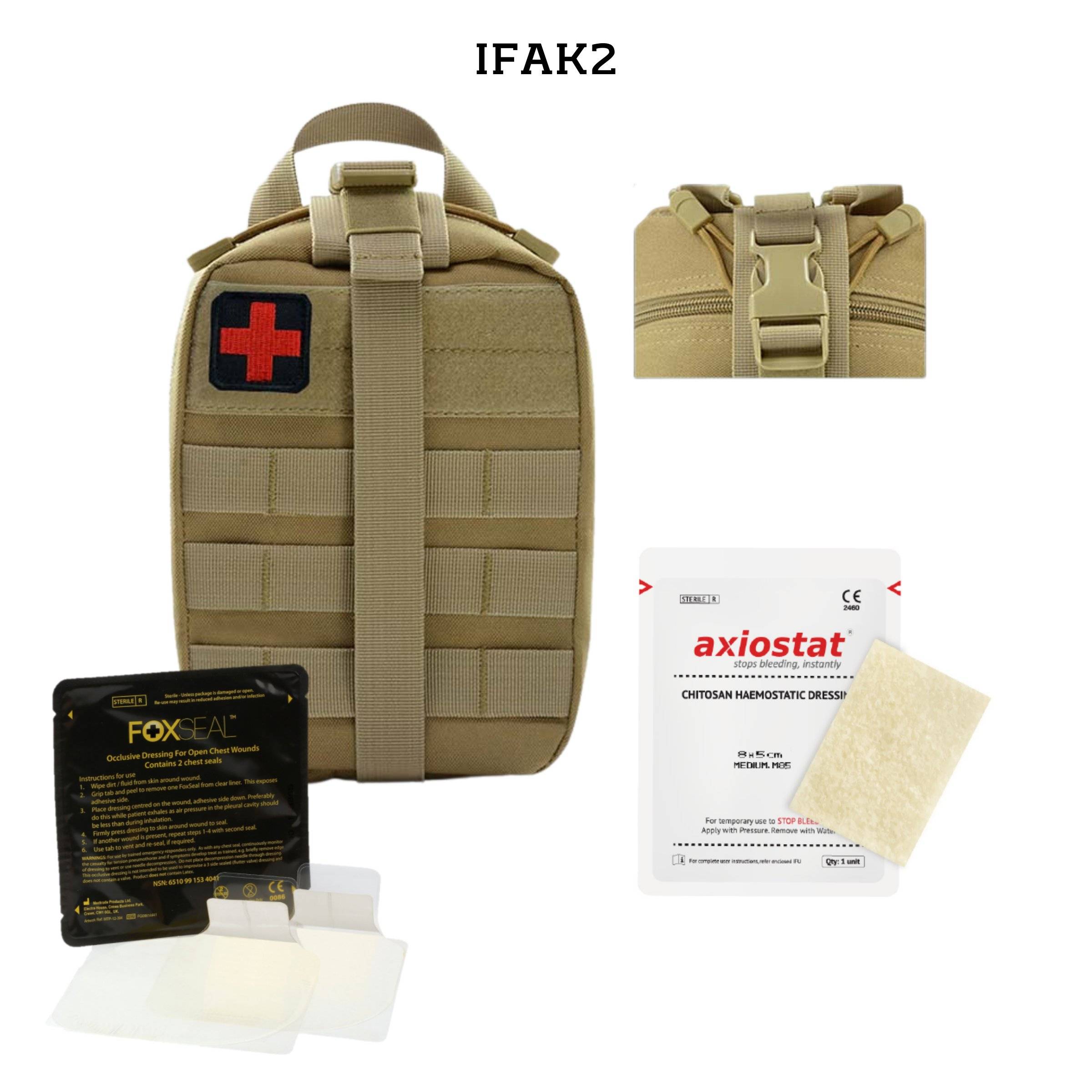 Polizei Military IFAK Trauma Kit IFAK2 Erste Hilfe inkl. Molle