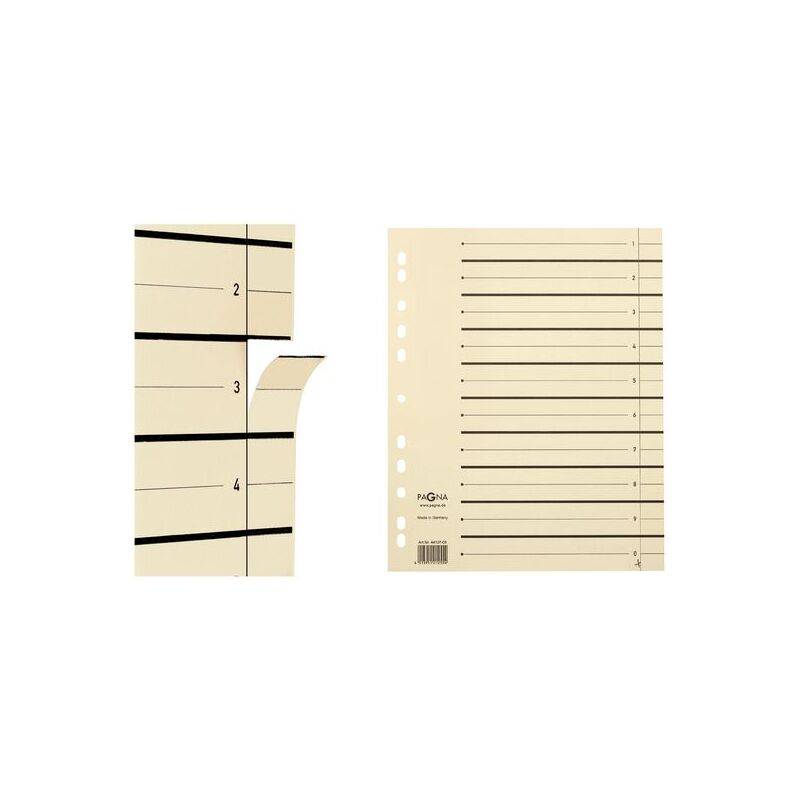 PAGNA Trennblätter, DIN A4, Kraftkarton, beige-0