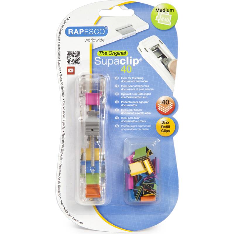 RAPESCO - Supaclip-Spender farbsortiert 1.6 cm-0