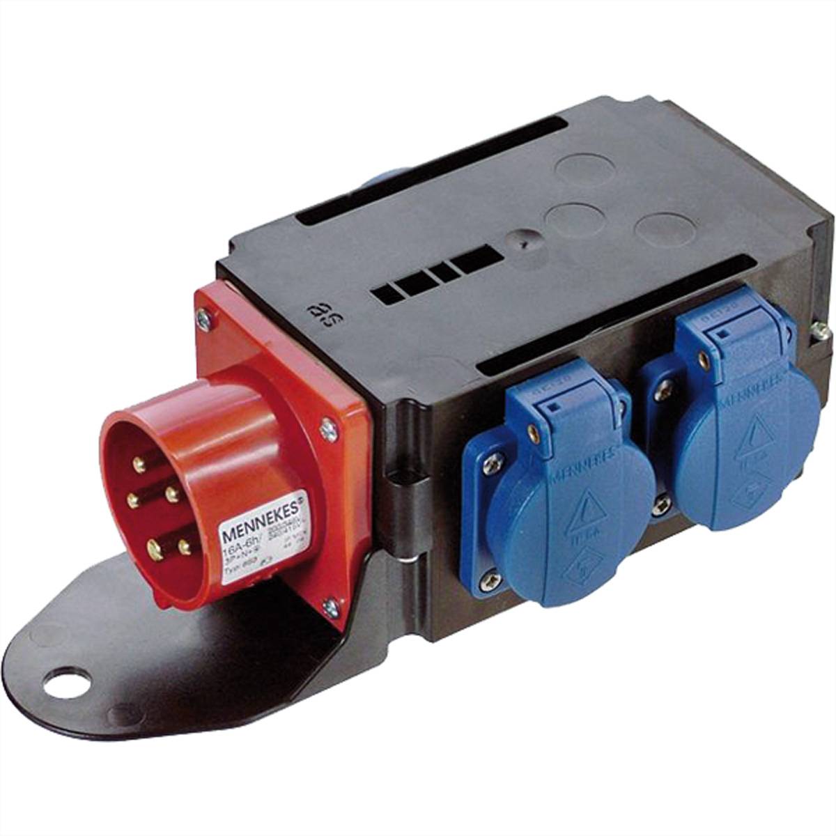 BACHMANN CEE-Adapter 16A 400V, 3xSchutzkontakt IP44-0