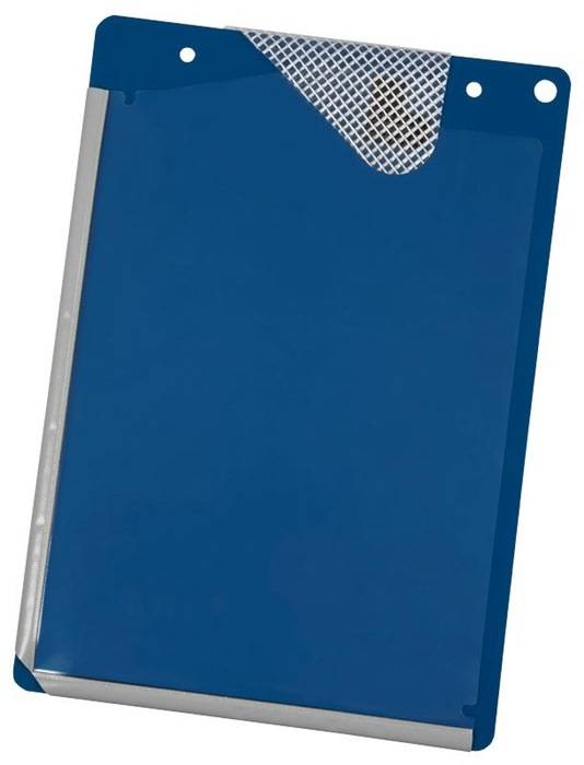 Auftragstasche PVC m.Umbug-Verschweißung DIN A4 blau EICHNER