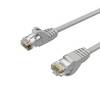 Netzwerkkabel RJ45 Patchkabel Ethernet LAN-Kabel U/UTP CAT 7 10 Gbit/s 10GBASE-T AWG26/7 8P8C Indoor 30,00m | Grau