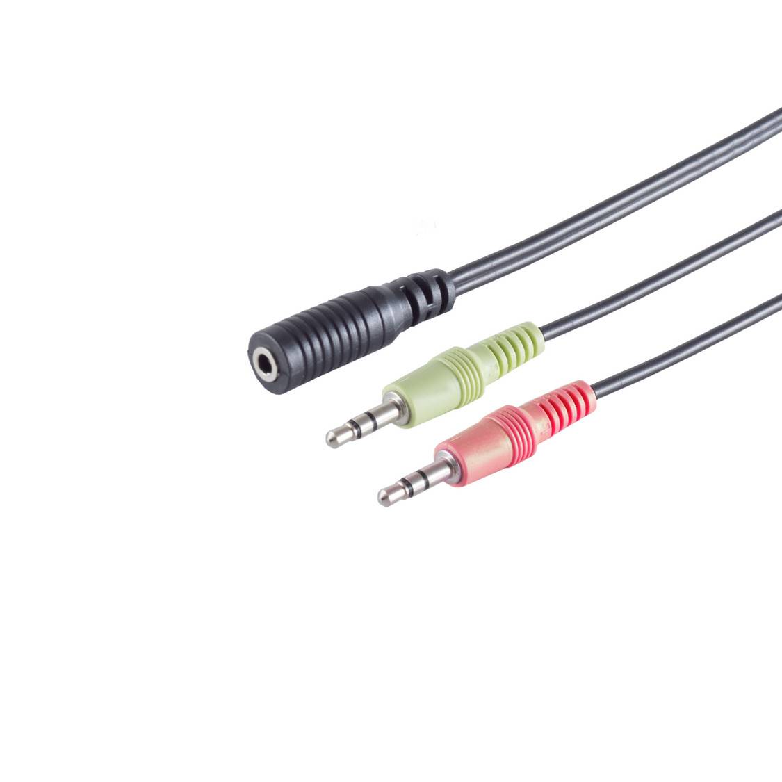 Headset Y-Adapter, TRRS Buchse, 3,5mm, CTIA-0