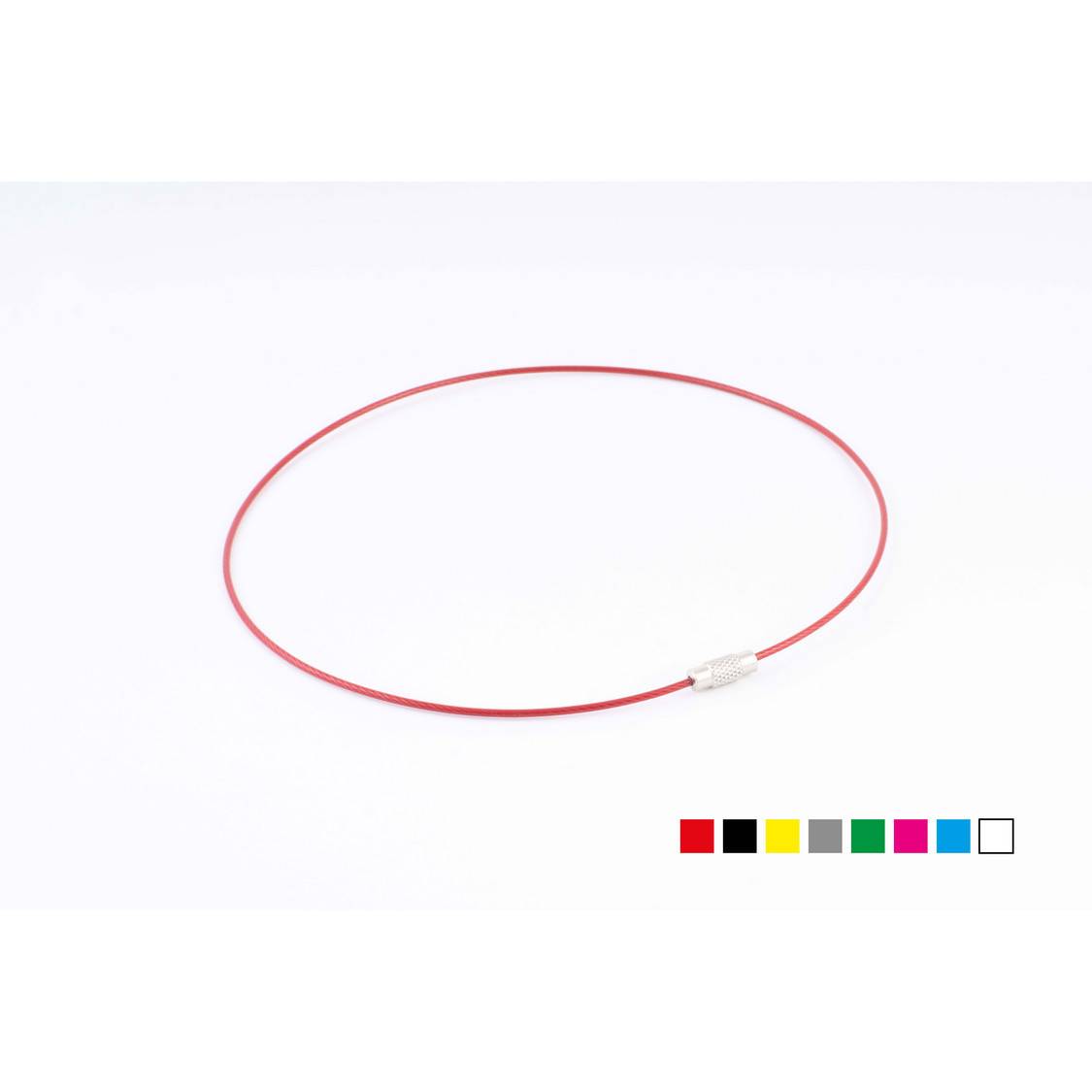 Drahtseil, verschraubbar, 8-teilig, farbig, 10cm-0