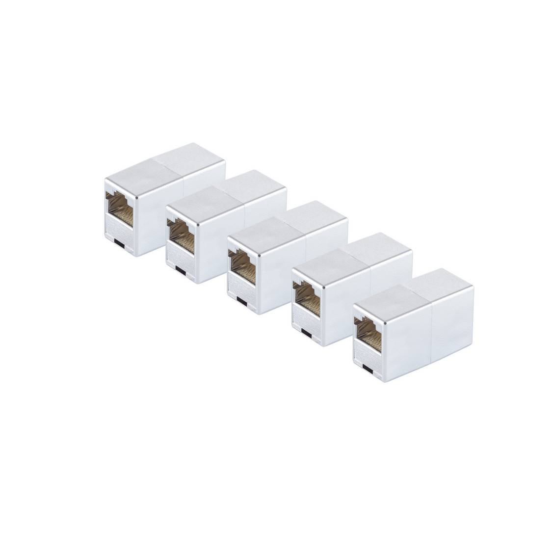 cat. 5 Kabelverbinder RJ45 metallisiert geschirmt 5x-0