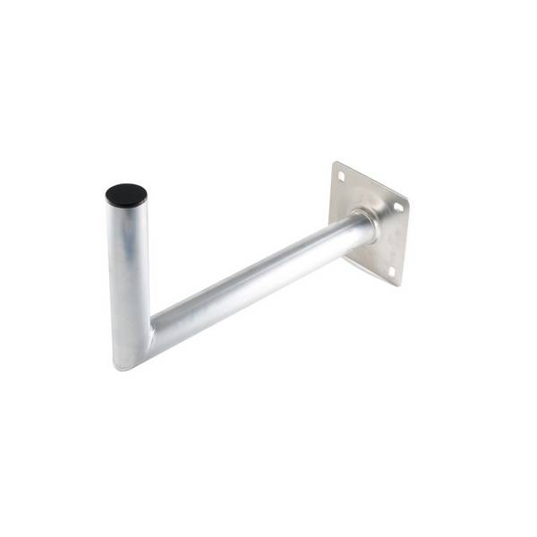 KABELBUDE.EU SAT-Antennen-Wandhalter Aluminium Rohr 50 mm Wandstärke 2,5 mm 550x250