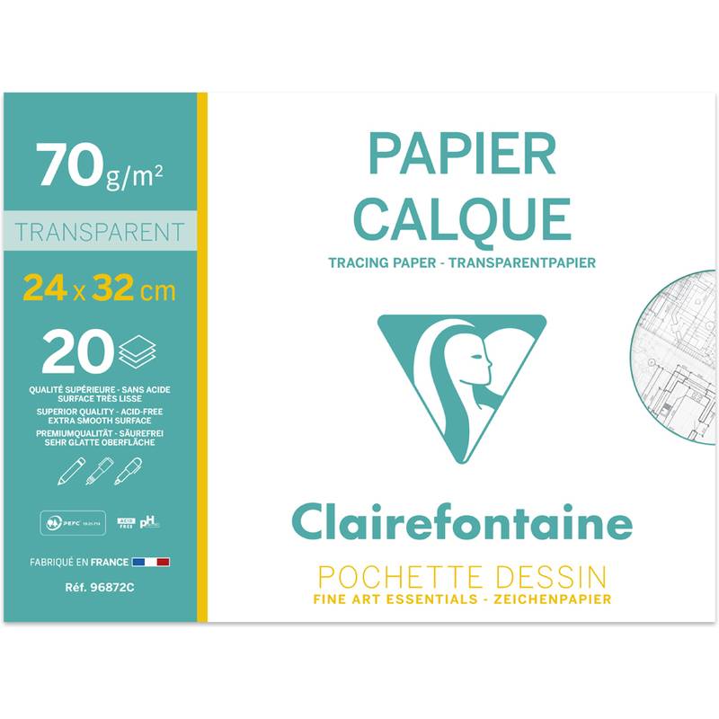 Clairefontaine Transparentpapier, 240 x 320 mm-0