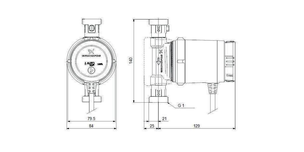 GRUNDFOS Zirkulationspumpe COMFORT 15-14 BX TA DACH-1