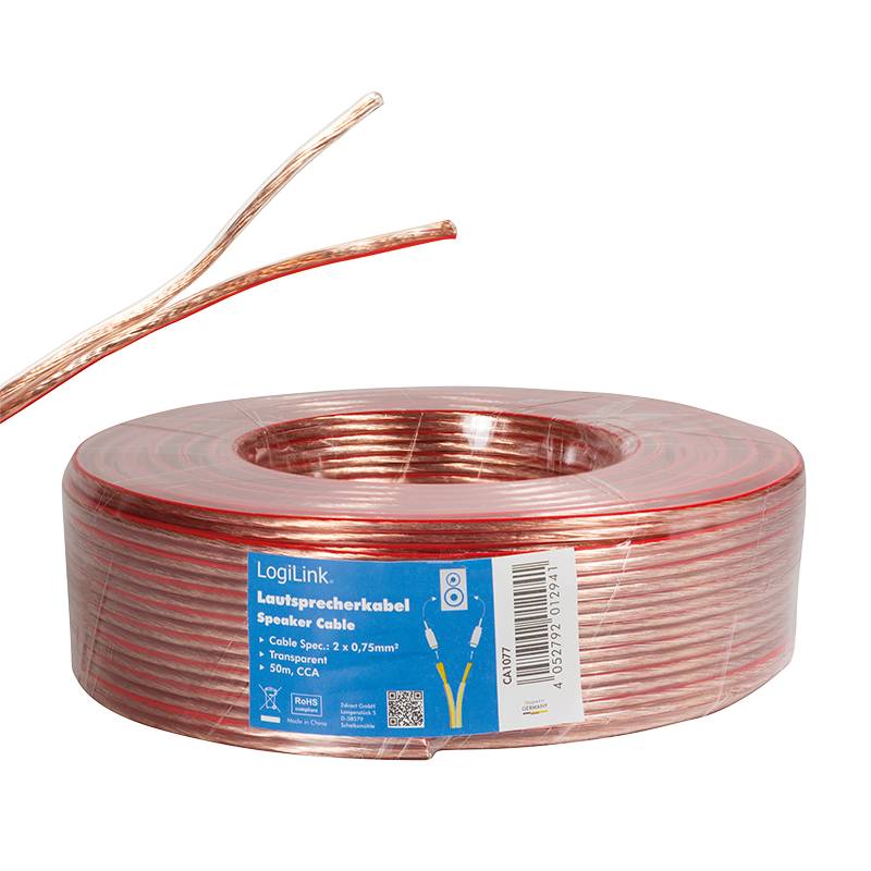 LogiLink Lautsprecherkabel, 2x 0,75 mm², 50m-3