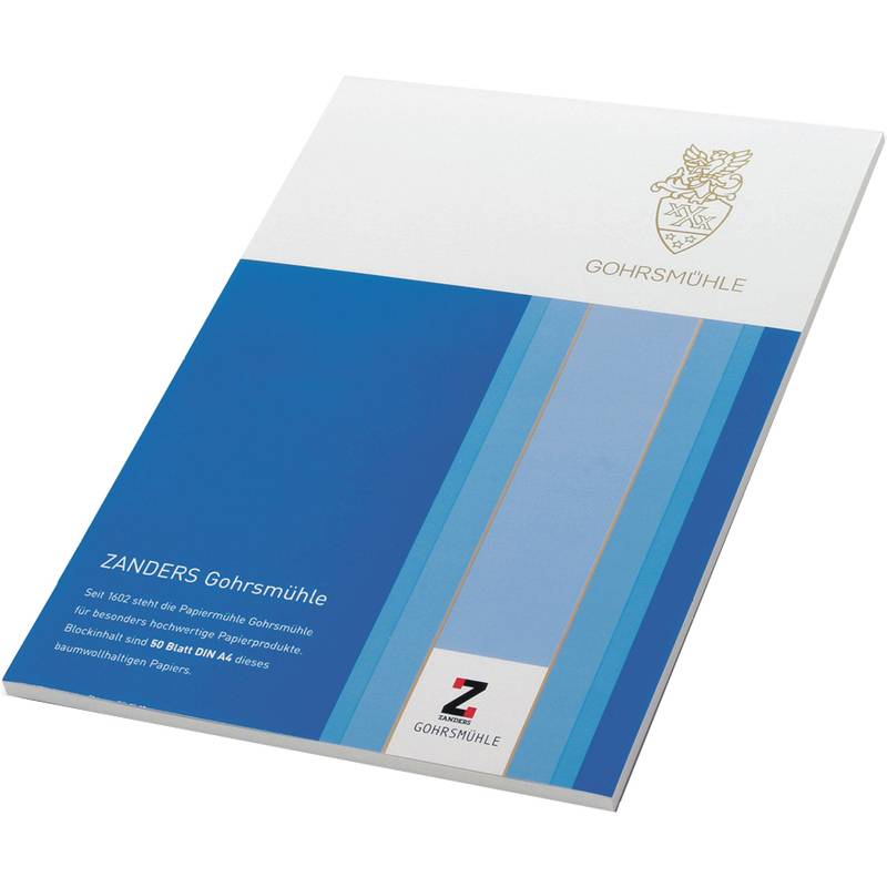 Briefpapierblock Gohrsmühle Bankpost A4 100g/qm weiß 50 Blatt-0