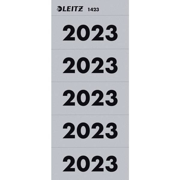 LEITZ Ordner-Inhaltsschild "Jahreszahl 2023", grau