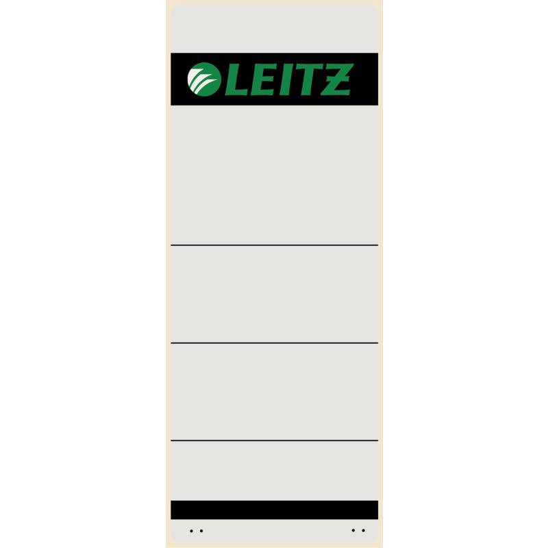 ESSELTE LEITZ - Leitz - Rückenetikett für Aktenordner - Grau (Packung mit 10)-0