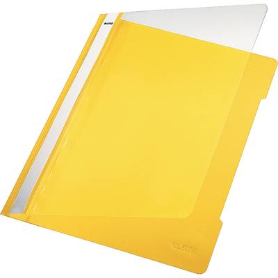 Sichthefter A4 PVC langes Beschriftungsfenster gelb