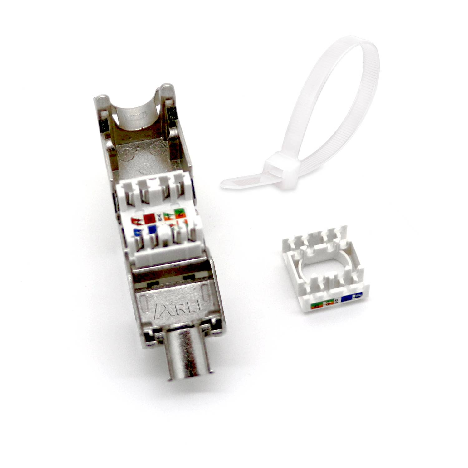 4x ARLI Cat8.1 Netzwerkdose 2 Port ( 4x Anschlussrahmen + 8x Keystone CAT8.1 )-5