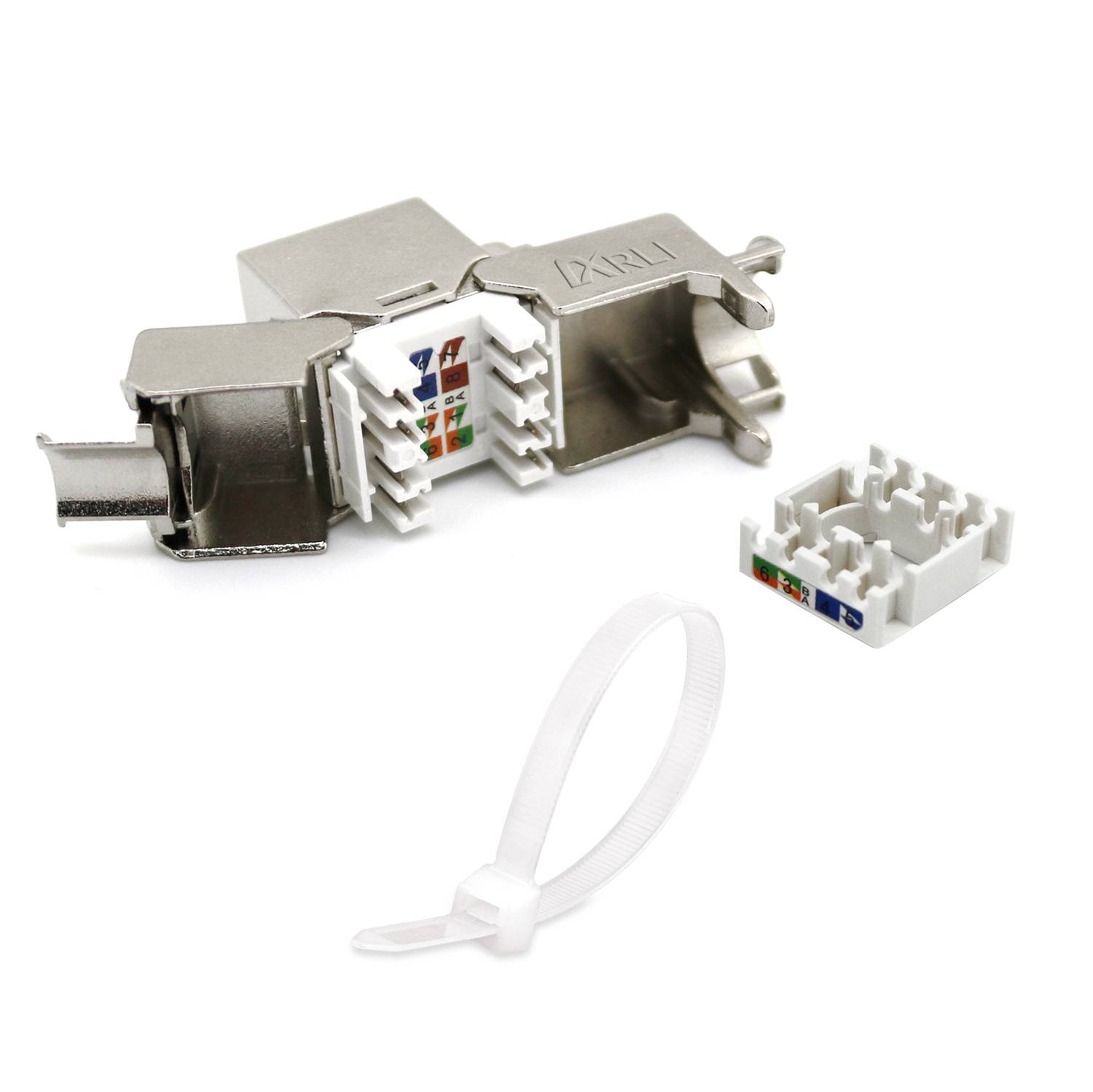 ARLI Keystone CAT8.1 Modul metall geschirmt werkzeuglose Montage - Werkzeugfrei-2