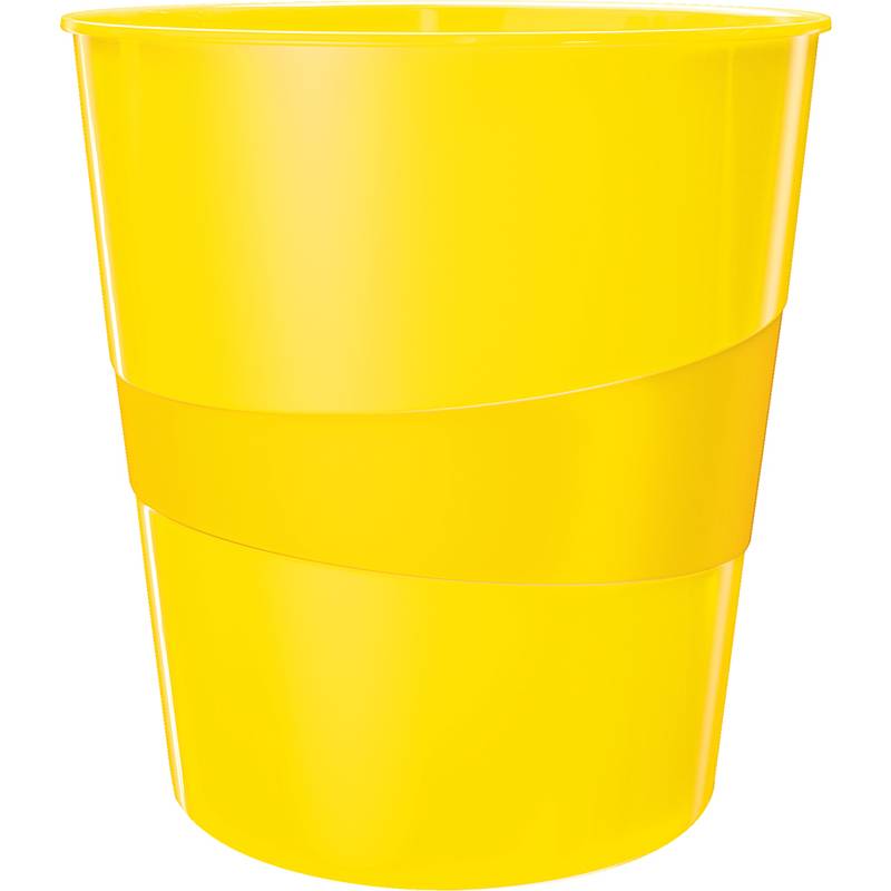 LEITZ Papierkorb WOW, aus Kunststoff, 15 Liter, gelb-0
