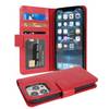 Cadorabo Hülle für Apple iPhone 13 PRO MAX in Rot Backcover Handy Schutz Hülle Book Case Booklet Kartenfächer