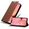Cadorabo Hülle für Apple iPhone 13 Schutz Hülle in Braun Handyhülle Etui Case Cover Magnetverschluss