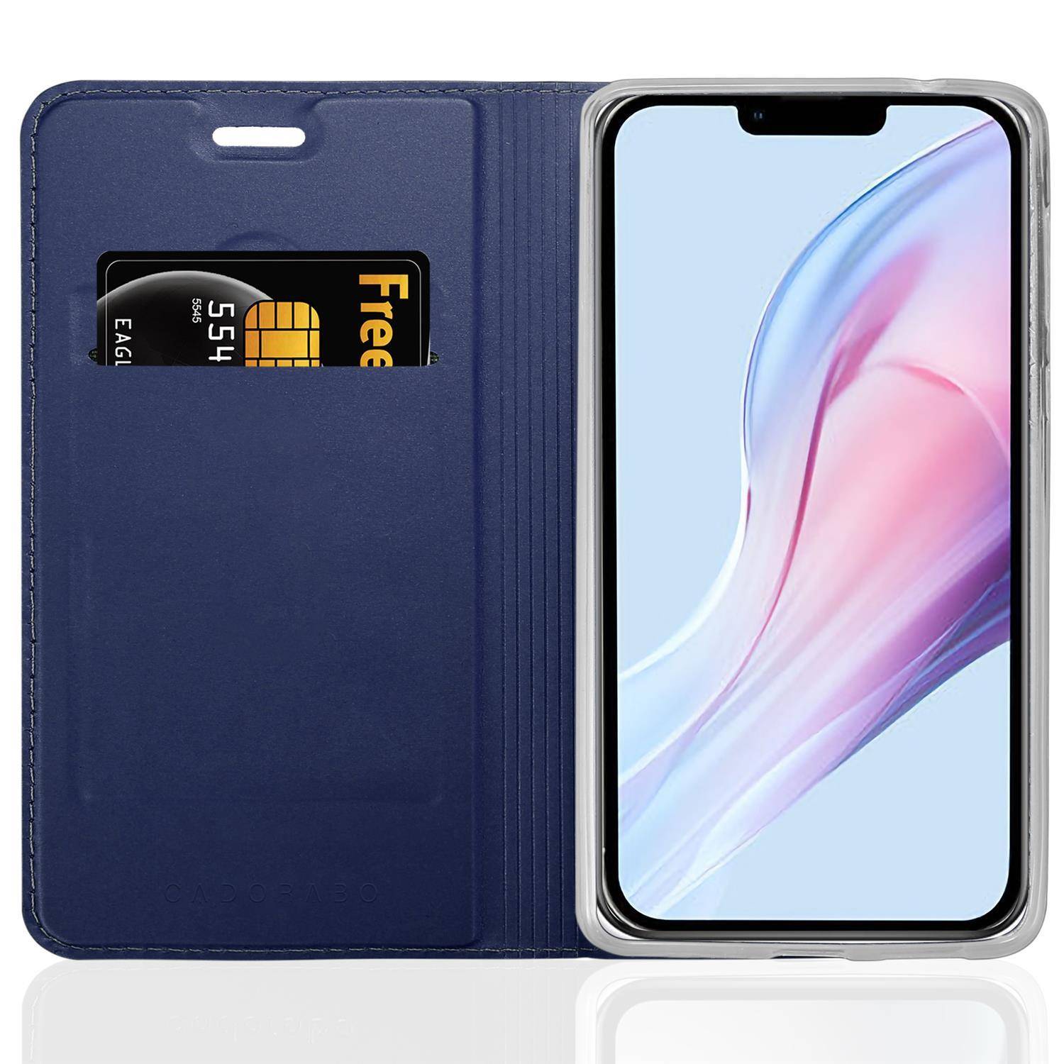 Cadorabo Handyhülle für Apple iPhone 13 PRO MAX Schutz Hülle in Blau Cover Etui Book Case Booklet-0