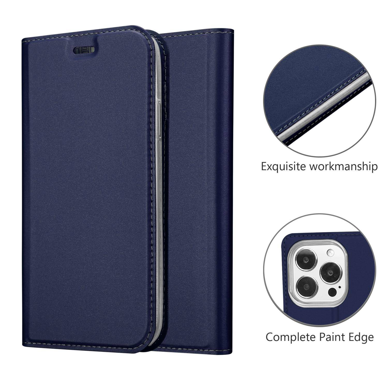 Cadorabo Handyhülle für Apple iPhone 13 PRO MAX Schutz Hülle in Blau Cover Etui Book Case Booklet-2