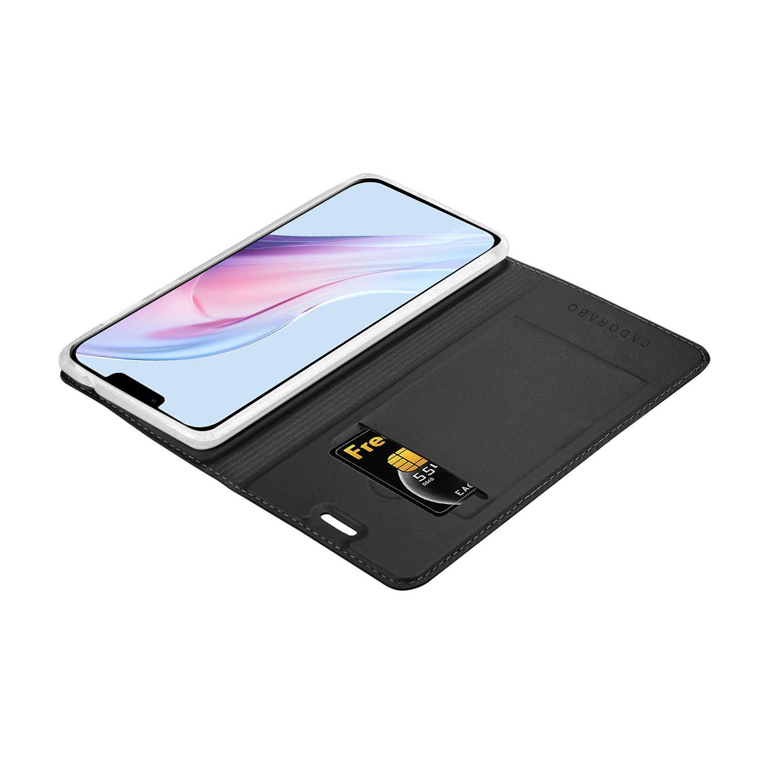 Cadorabo Handyhülle für Apple iPhone 13 Schutz Hülle in Schwarz Cover Etui Book Case Booklet-3