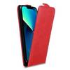 Cadorabo Hülle für Apple iPhone 13 Schutzhülle in Rot Flip Handyhülle Case Cover Etui Kunstleder