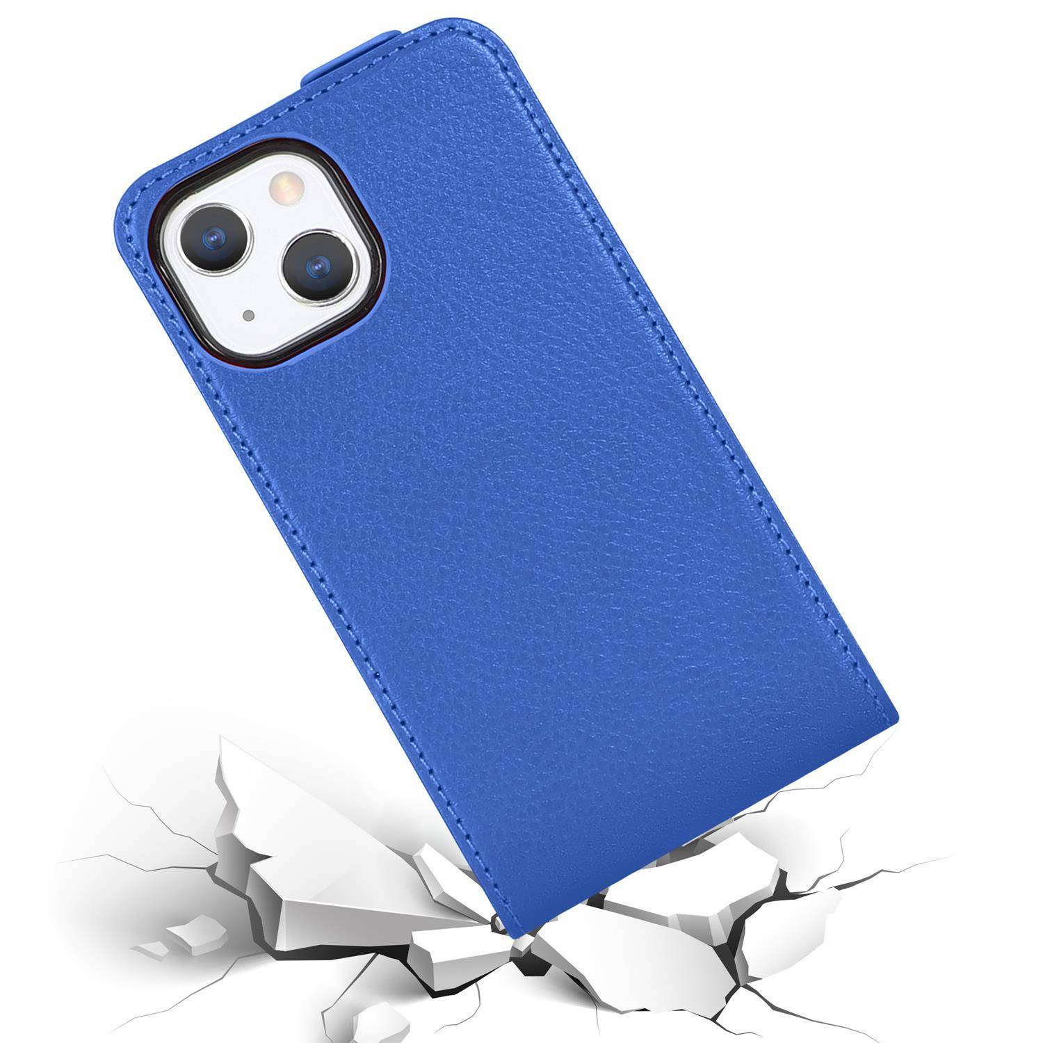 Cadorabo Hülle für Apple iPhone 13 Schutzhülle in Blau Flip Handyhülle Case Cover Etui Kunstleder-1
