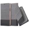 Cadorabo Hülle für Apple iPhone 13 Schutzhülle in Grau Handy Hülle Etui Book Case Cover