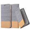 Cadorabo Hülle für Apple iPhone 13 Schutzhülle in Grau Handy Hülle Etui Book Case Cover