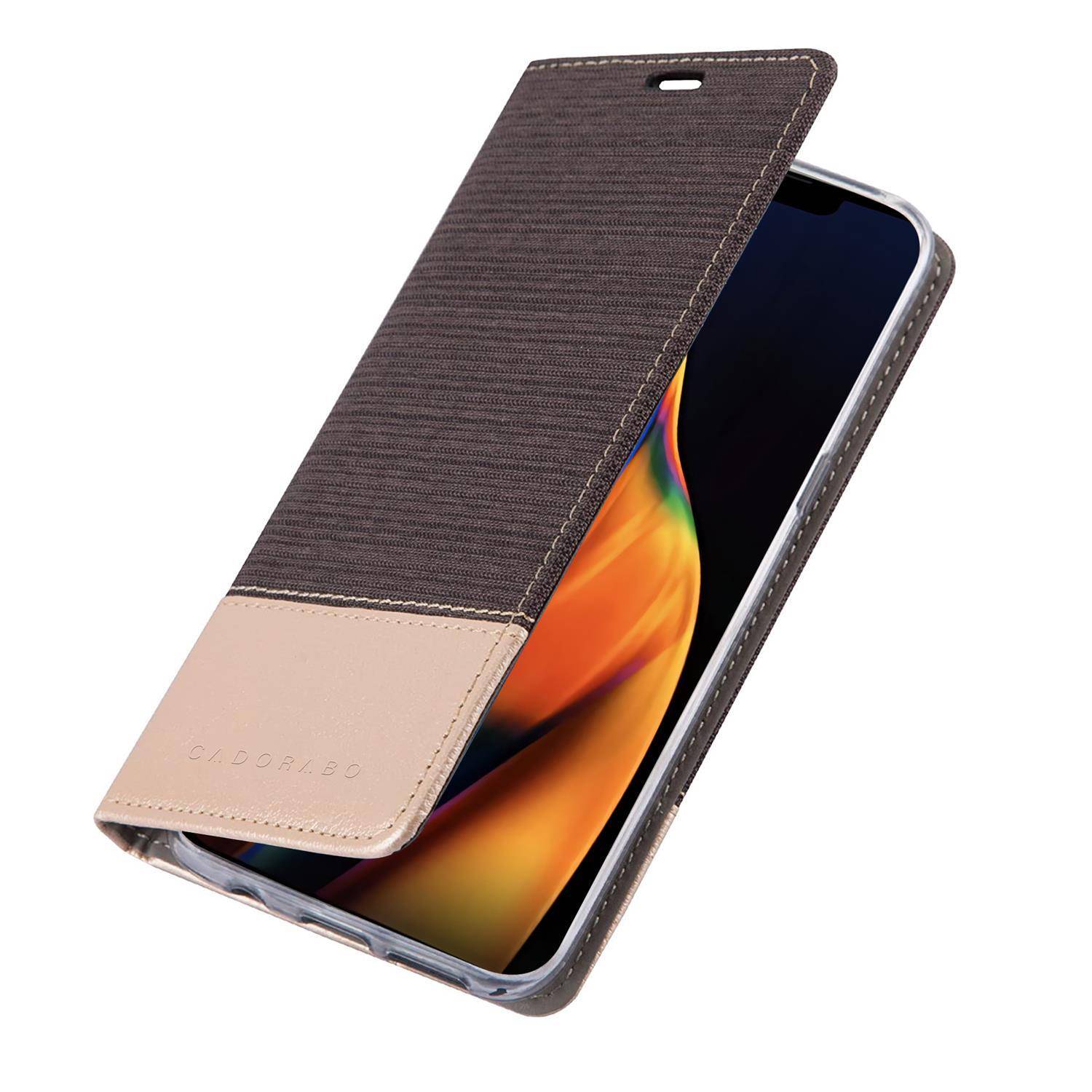 Cadorabo Hülle für Apple iPhone 13 Schutzhülle in Grau Handy Hülle Etui Book Case Cover-0