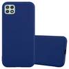Cadorabo Hülle für Samsung Galaxy A22 5G Schutzhülle in Blau Handyhülle TPU Silikon Etui Case Cover