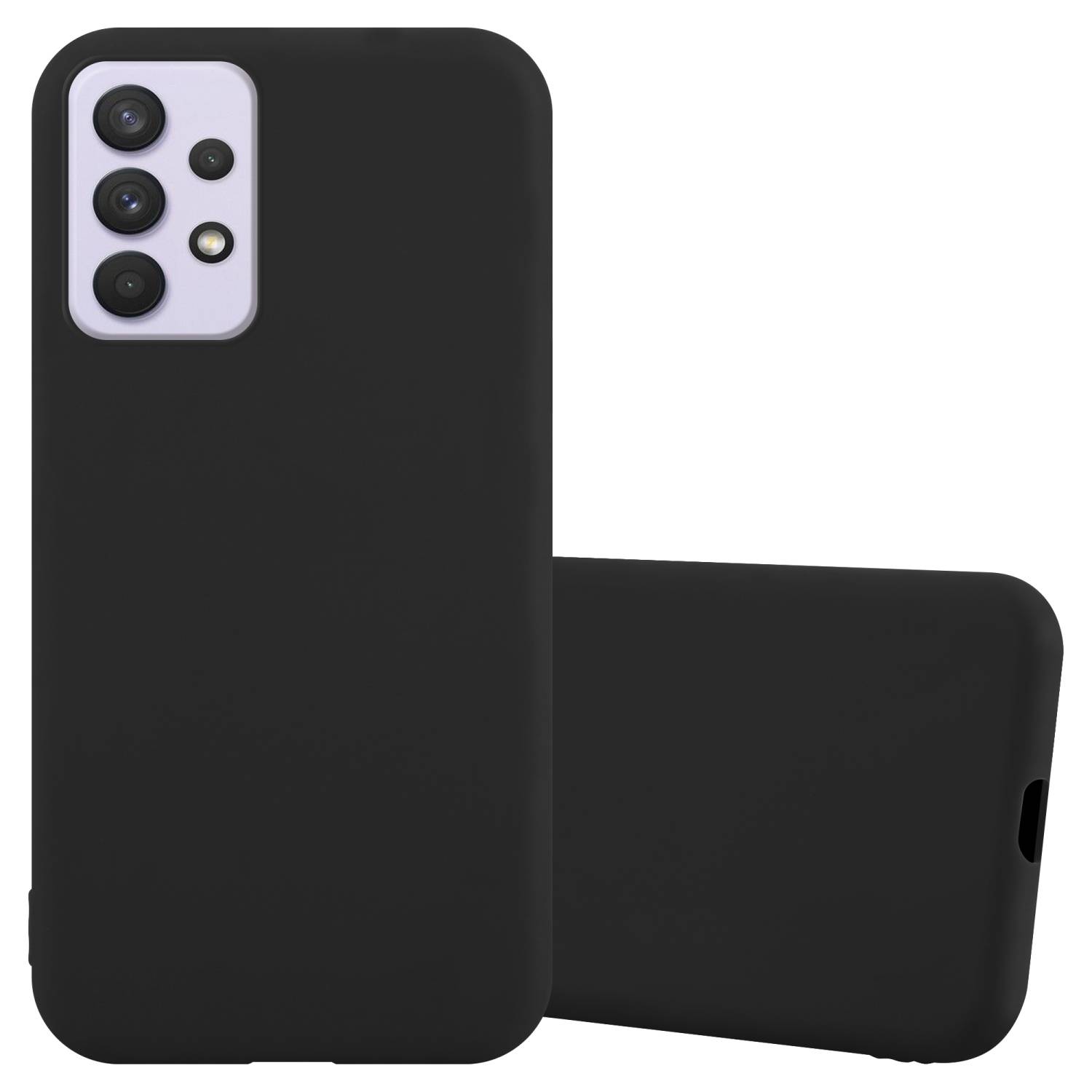 Cadorabo Hülle für Samsung Galaxy A33 5G Schutzhülle in Schwarz Handyhülle TPU Silikon Etui Case Cover-0