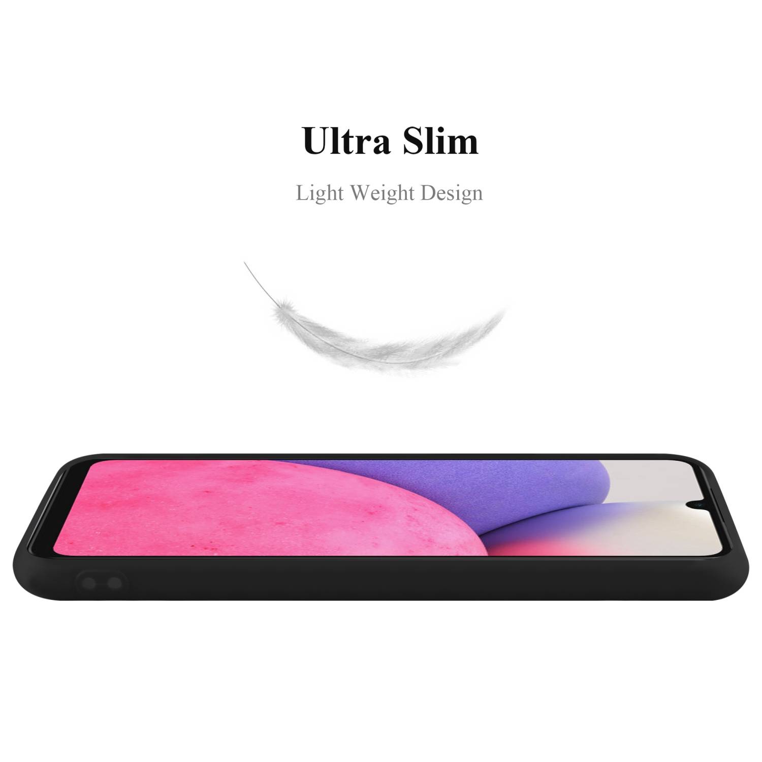 Cadorabo Hülle für Samsung Galaxy A33 5G Schutzhülle in Schwarz Handyhülle TPU Silikon Etui Case Cover-2