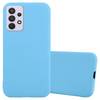 Cadorabo Hülle für Samsung Galaxy A33 5G Schutzhülle in Blau Handyhülle TPU Silikon Etui Case Cover
