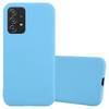 Cadorabo Hülle für Samsung Galaxy A52 (4G / 5G) / A52s Schutzhülle in Blau Handyhülle TPU Silikon Etui Case Cover