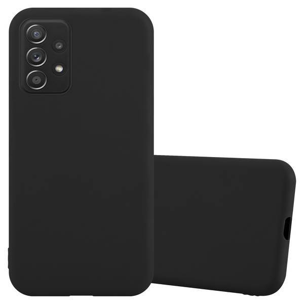 Cadorabo Hülle für Samsung Galaxy A52 (4G / 5G) / A52s Schutzhülle in Schwarz Handyhülle TPU Silikon Etui Case Cover