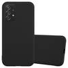 Cadorabo Hülle für Samsung Galaxy A52 (4G / 5G) / A52s Schutzhülle in Schwarz Handyhülle TPU Silikon Etui Case Cover