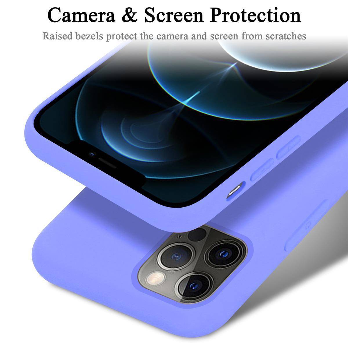Cadorabo Schutzhülle für Apple iPhone 13 PRO MAX Hülle in Lila Handyhülle Case Cover TPU Etui-4