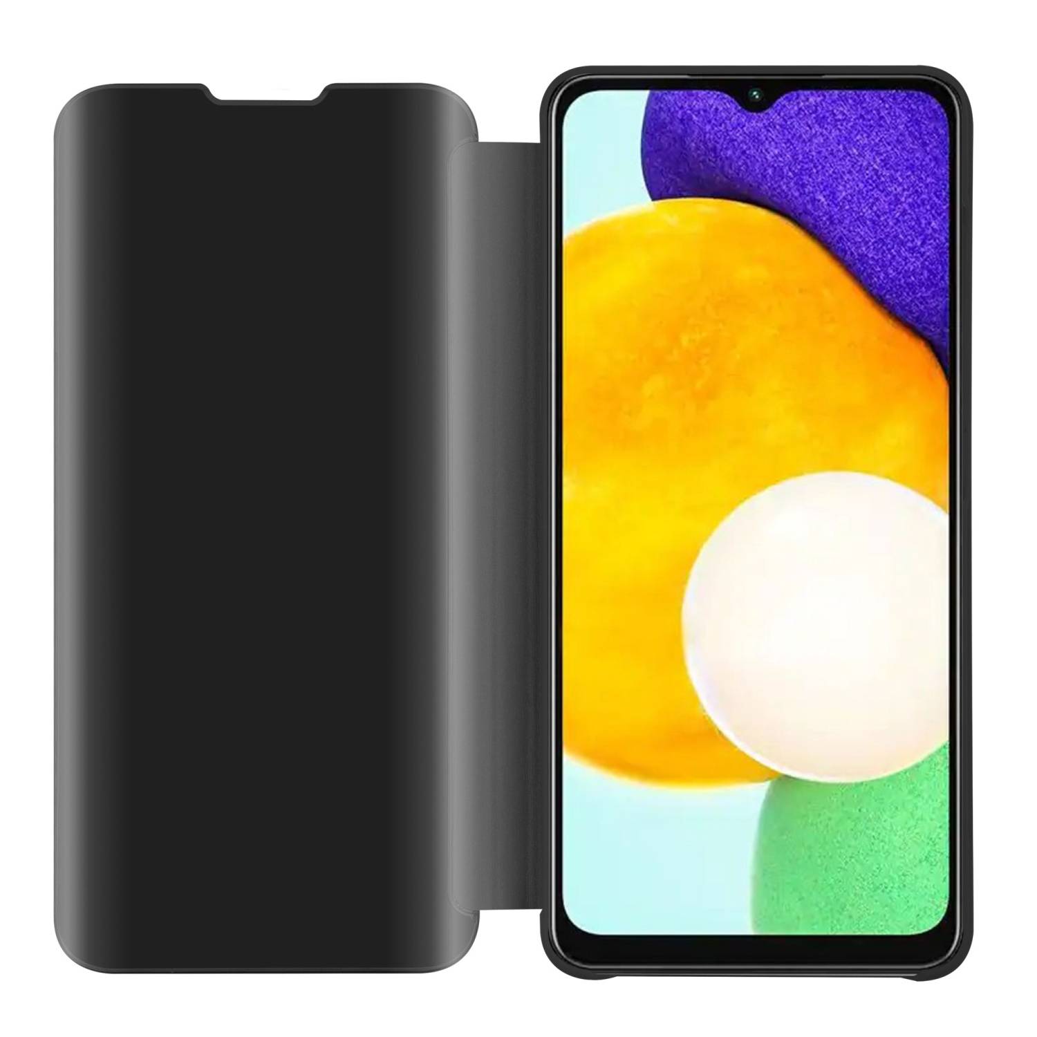 Cadorabo Handyhülle für Samsung Galaxy A13 5G in Schwarz Cover Backcover Schutzhülle Book Case Booklet-1