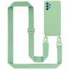 Cadorabo Schutzhülle für Samsung Galaxy A52 (4G / 5G) / A52s Hülle in Grün Handykette Etui längenverstellbar Kordel Band
