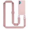 Cadorabo Schutzhülle für Samsung Galaxy A52 (4G / 5G) / A52s Hülle in Rosa Handykette Etui längenverstellbar Kordel Band