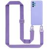Cadorabo Schutzhülle für Samsung Galaxy A52 (4G / 5G) / A52s Hülle in Lila Handykette Etui längenverstellbar Kordel Band