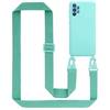 Cadorabo Schutzhülle für Samsung Galaxy A52 (4G / 5G) / A52s Hülle in Türkis Handykette Etui längenverstellbar Kordel