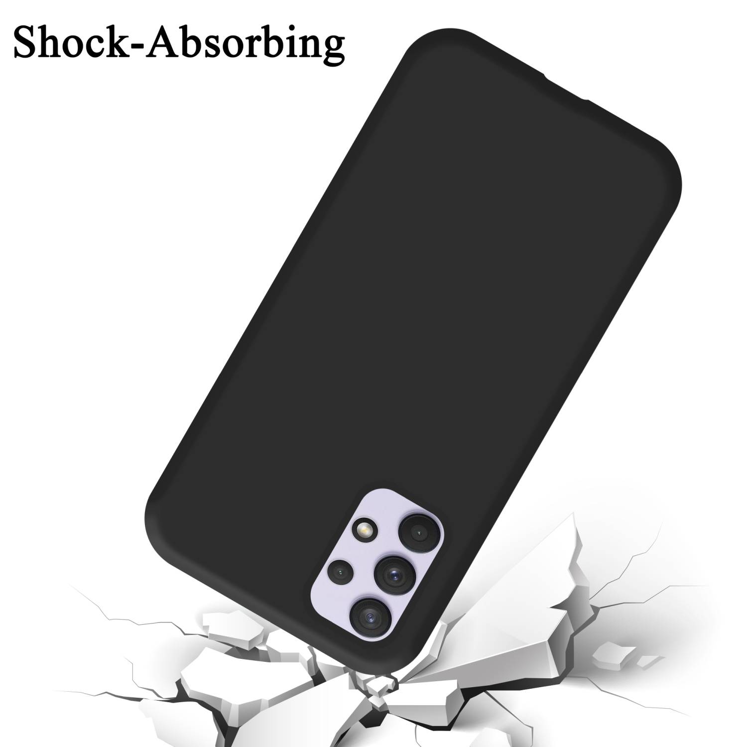 Cadorabo Schutzhülle für Samsung Galaxy A33 5G Hülle in Schwarz Handyhülle Case Cover TPU Etui-2
